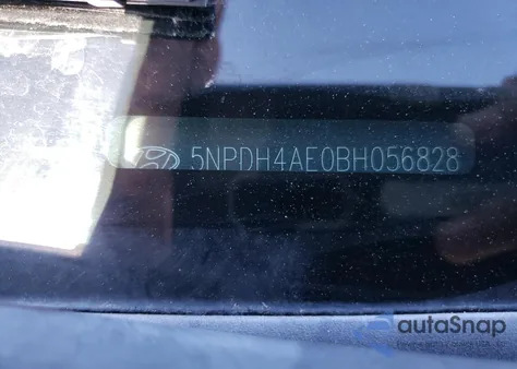 2011 Hyundai Elantra Gl from USA, damaged, VIN 056828